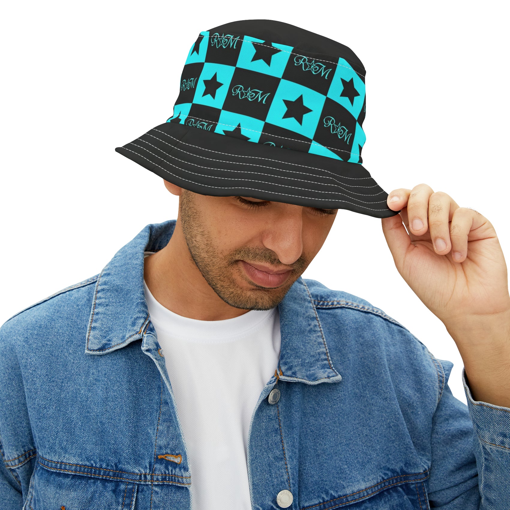 AQU BLK Bucket Hat