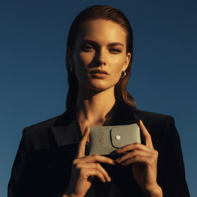 Travel Makeup Brush 8 Pcs Set Pro Blue