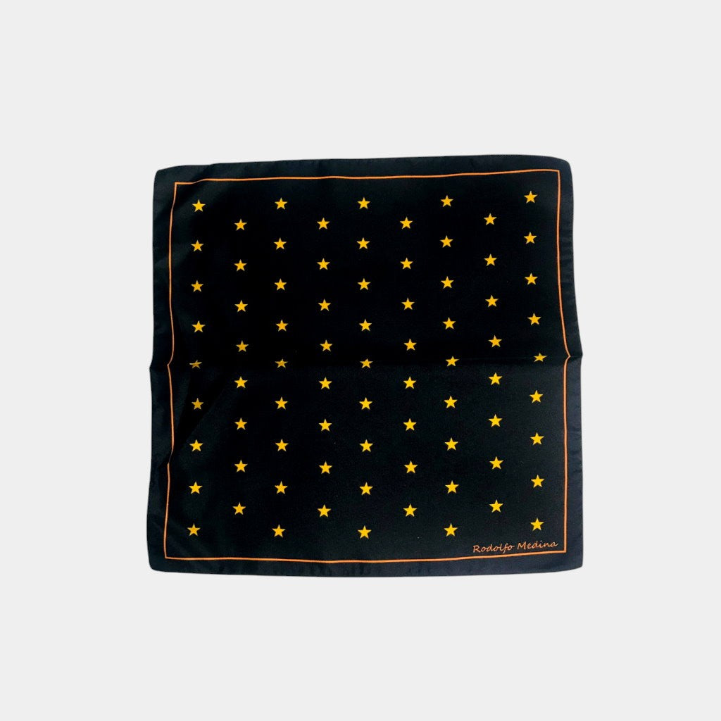 SILK STAR POCKET SQUARE - Rodolfo Medina