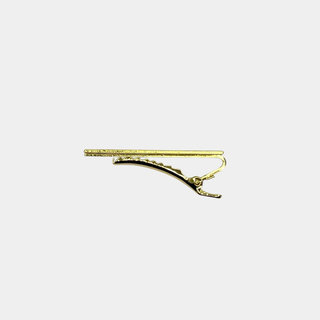 SIGNATURE STARS TIE CLIP GOLD BLACK