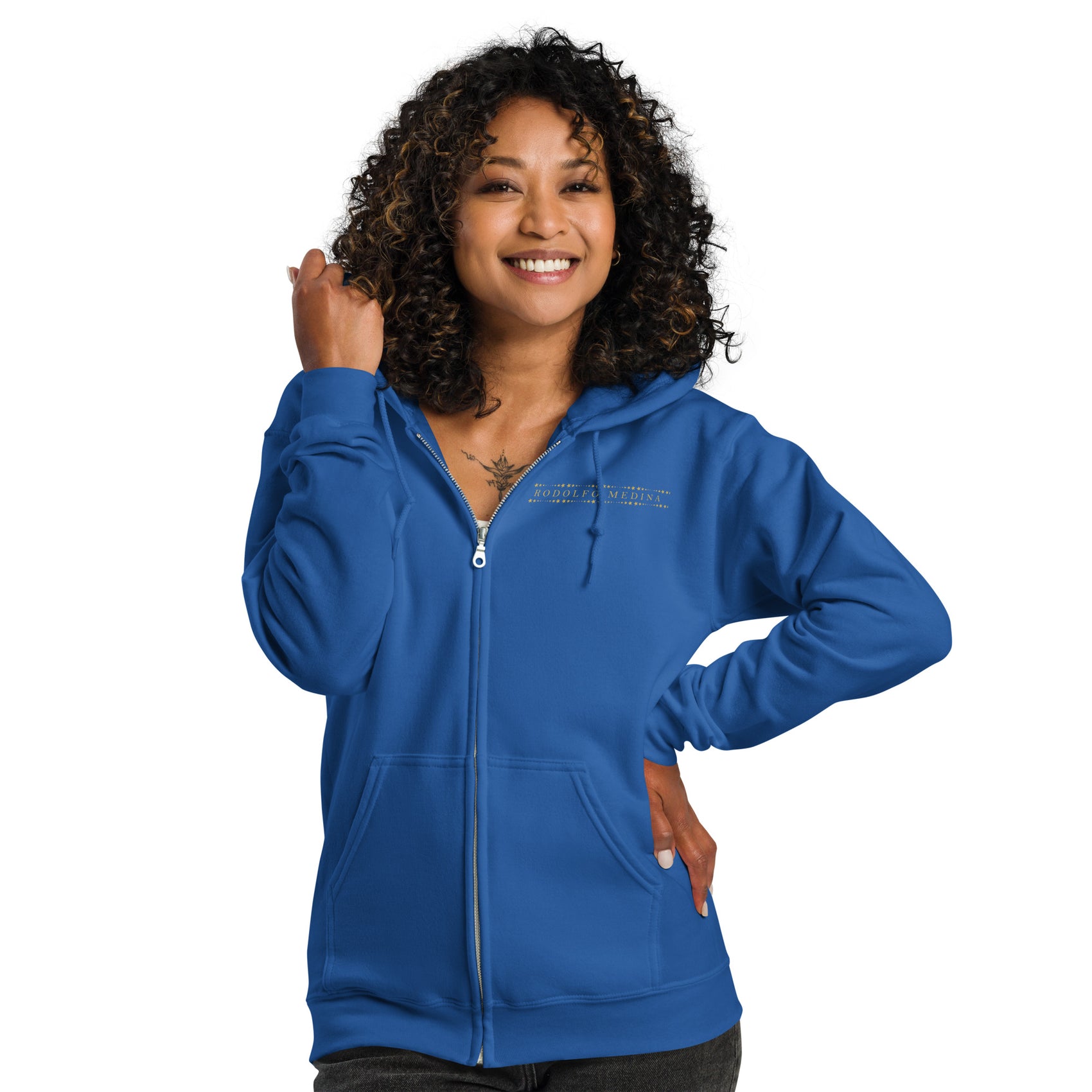 Unisex Blues heavy blend zip hoodie