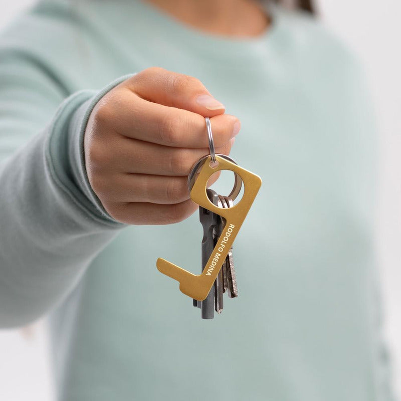 RM Engraved Brass Touch Tool
