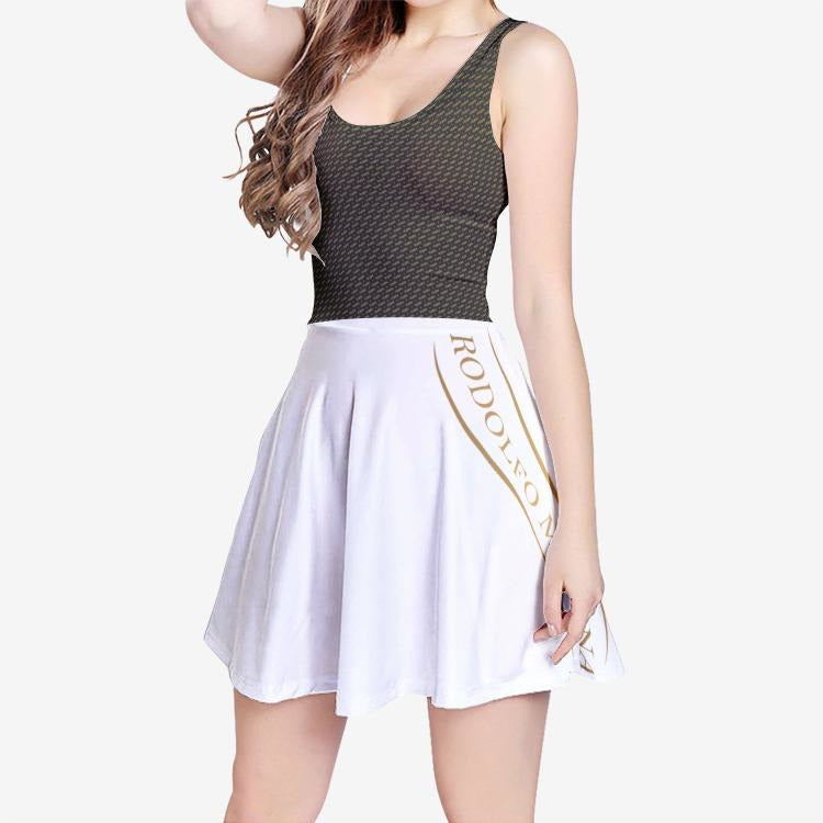 RODOLFO MEDINA Women's Sleeveless Midi Casual Flared Skater Dress