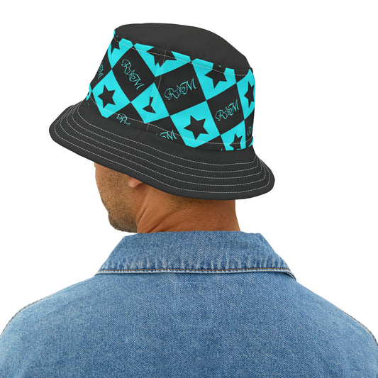 AQU BLK Bucket Hat