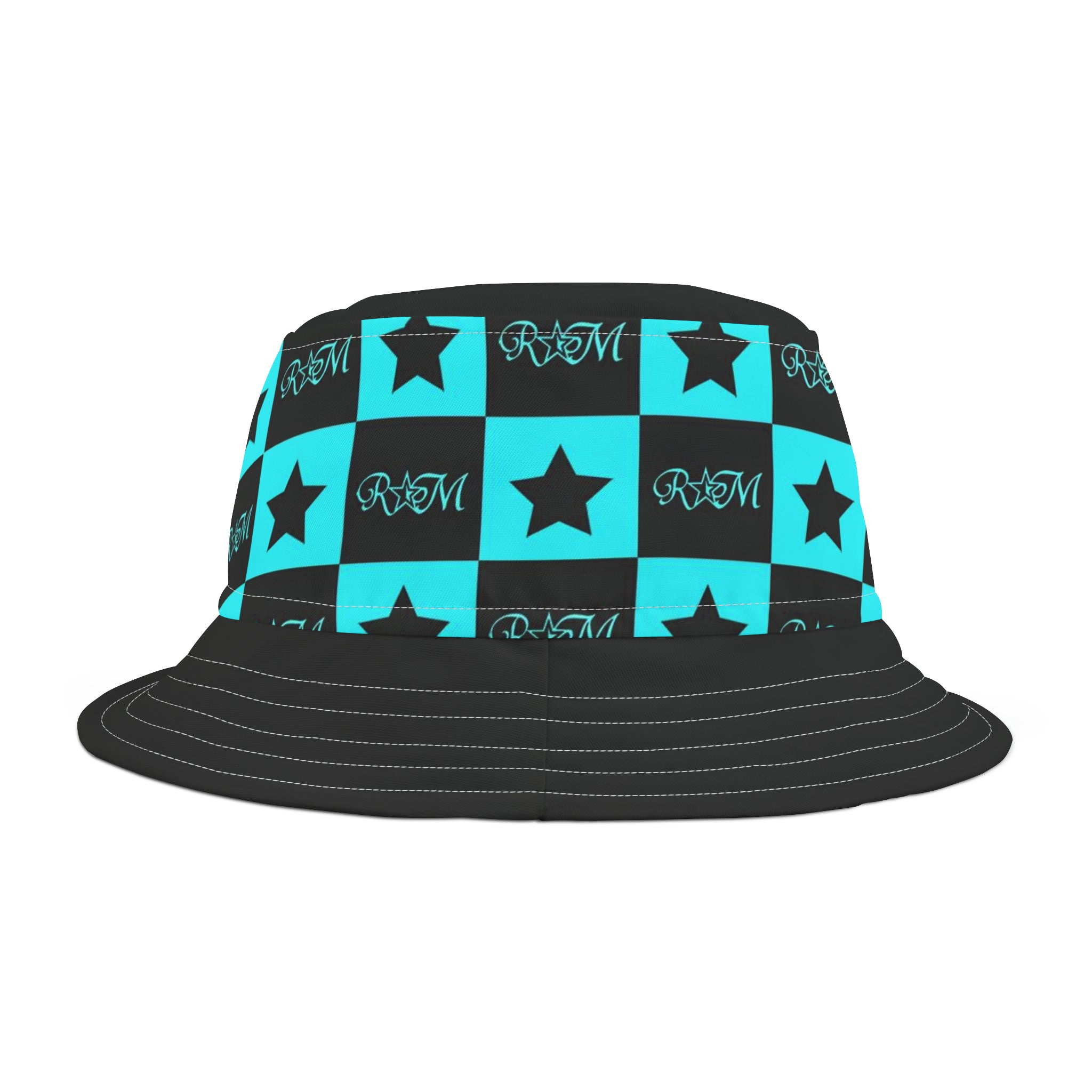 New AQU BLK Bucket Hat