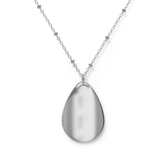 #1 MOM Oval Necklace