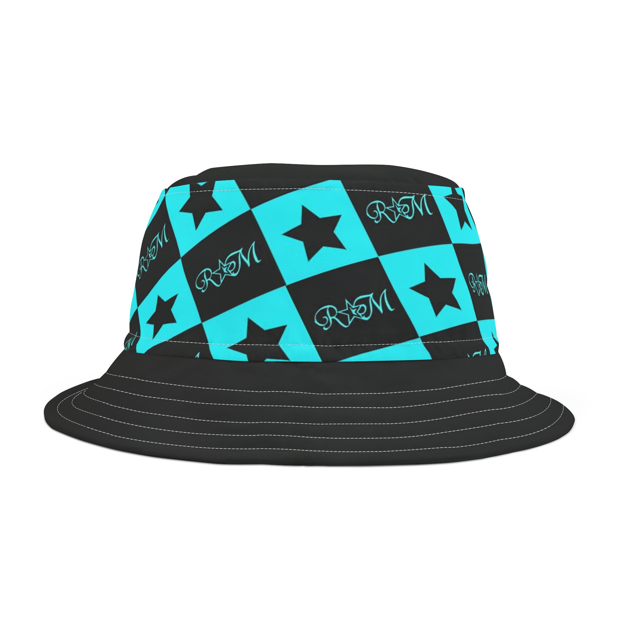 New AQU BLK Bucket Hat