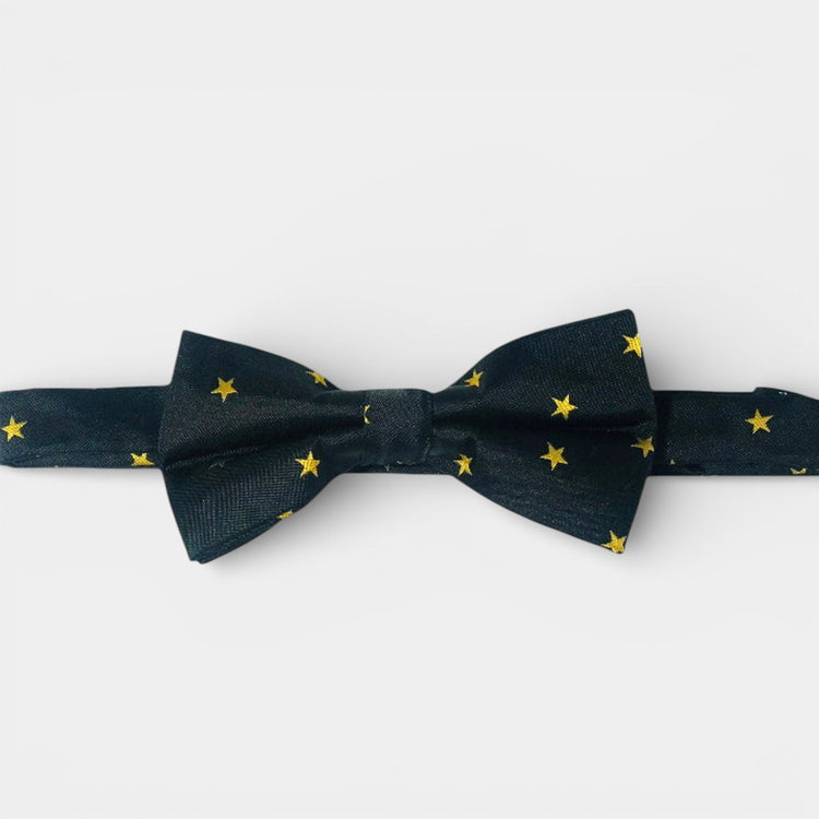 BLACK & GOLD STARS BOW TIE - Rodolfo Medina