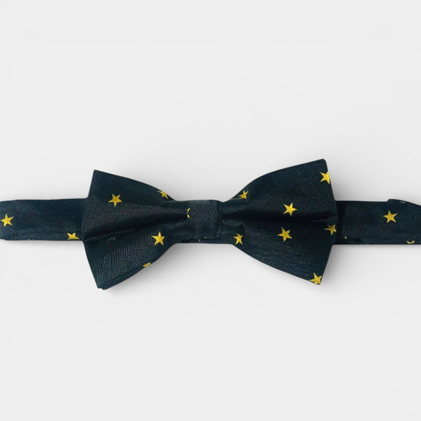 BLACK & GOLD STARS BOW TIE - Rodolfo Medina
