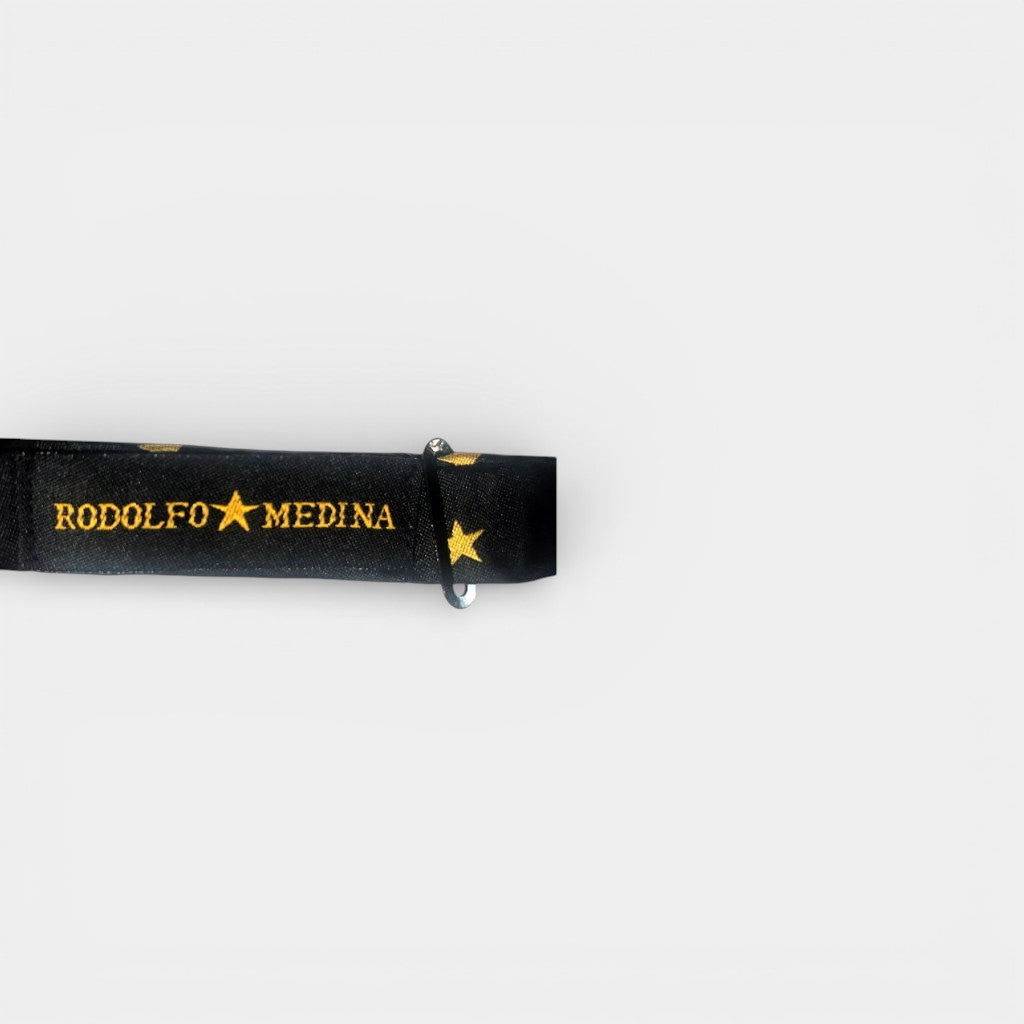 BLACK & GOLD STARS BOW TIE