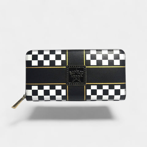 CHECKERED LUXE ZIP WALLET - Rodolfo Medina