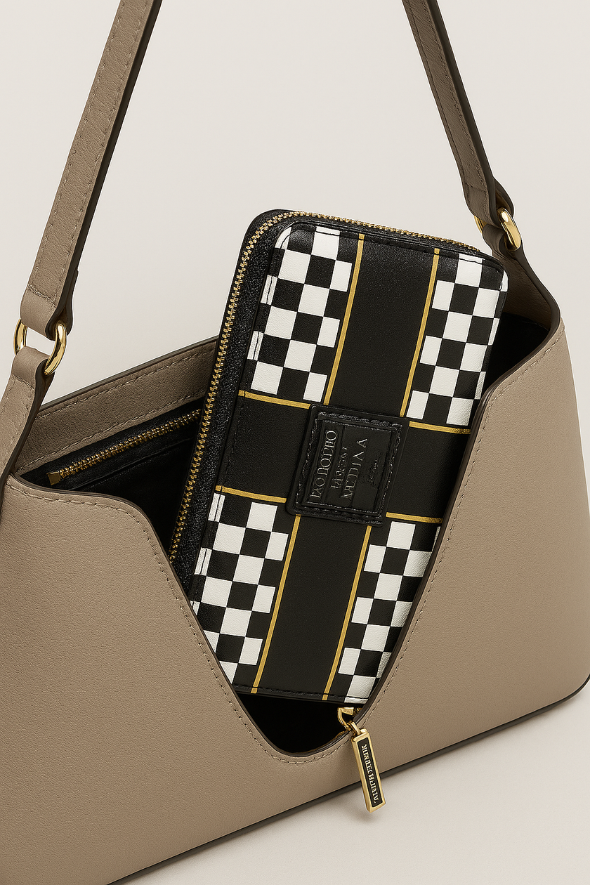 CROSS SQUARES ICON CONTINENTAL WALLET