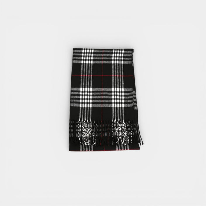 CHECKERED SOFT DRAPE SCARF - Rodolfo Medina