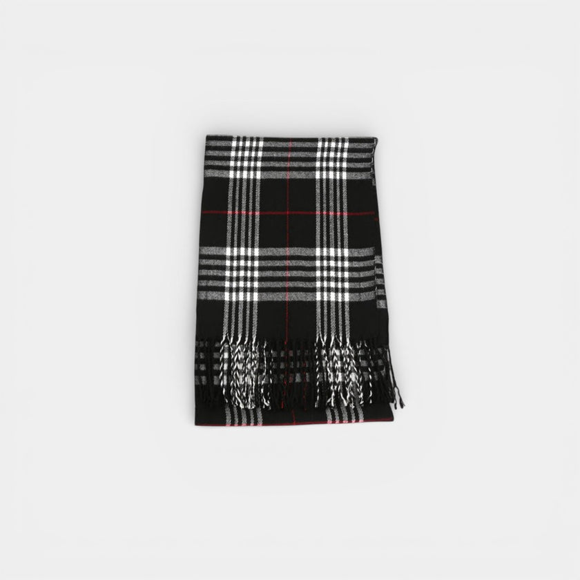 CHECKERED SOFT DRAPE SCARF - Rodolfo Medina