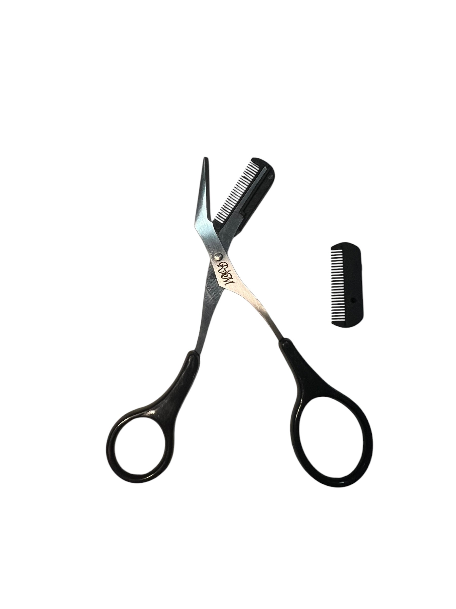Beauty Trimmer Eyebrow Scissors with Comb