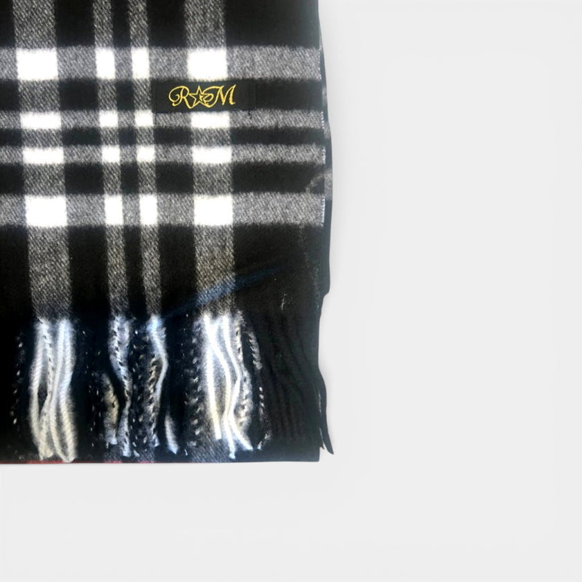 CHECKERED SOFT DRAPE SCARF - Rodolfo Medina