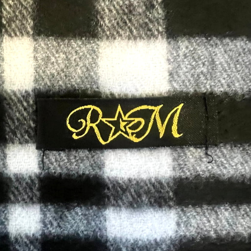 CHECKERED SOFT DRAPE SCARF - Rodolfo Medina