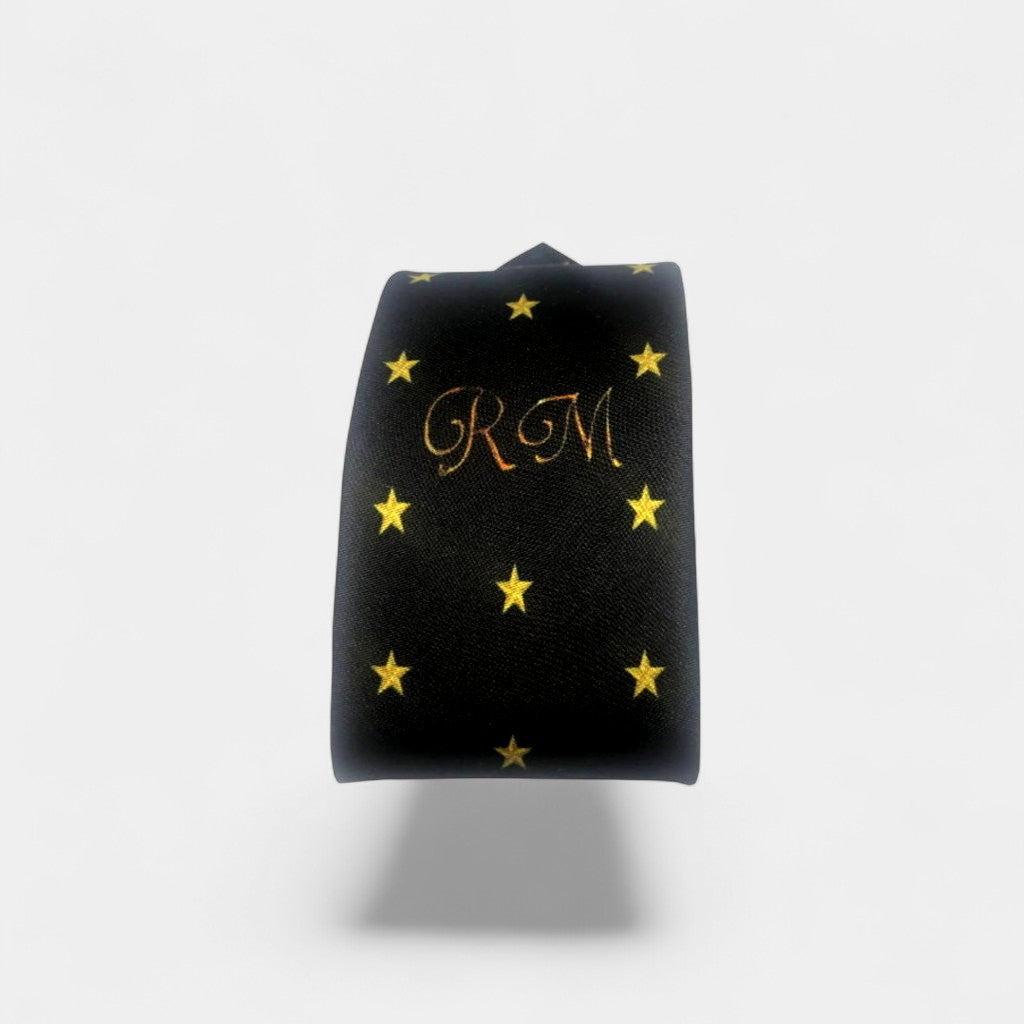 MILANO GOLD STAR SILK TIE - Rodolfo Medina