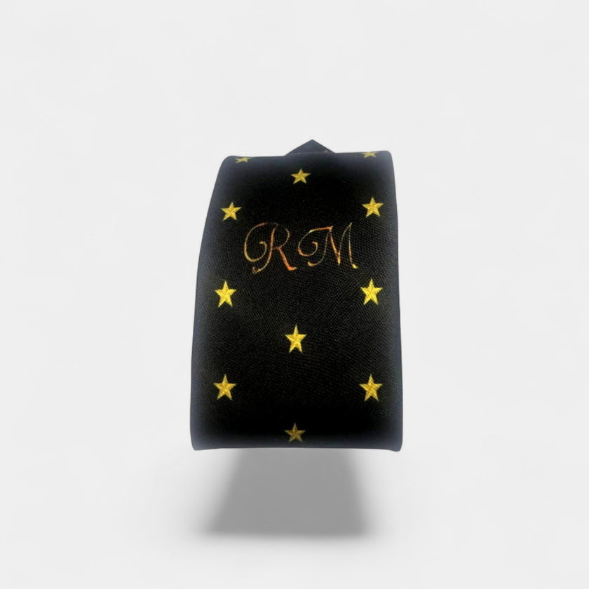 MILANO GOLD STAR SILK TIE - Rodolfo Medina