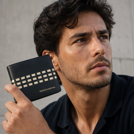LEATHER BI -FOLD WALLET
