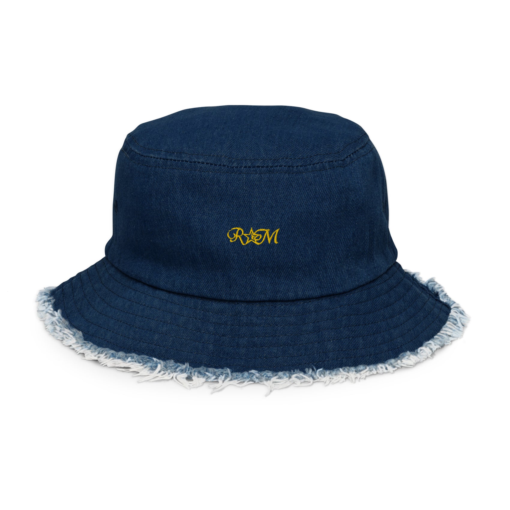 DBH Distressed denim bucket hat