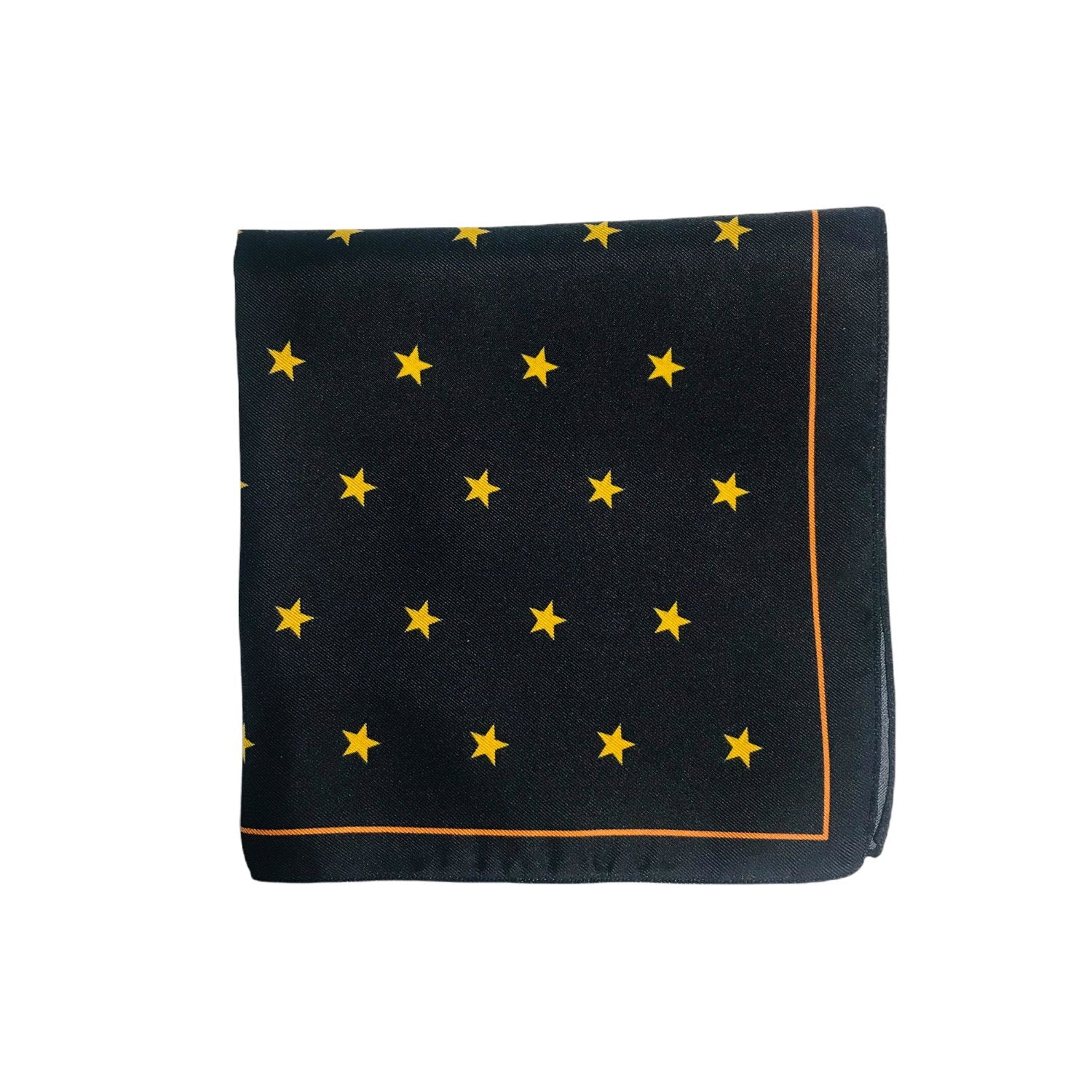 EXQUISITE SILK STAR POCKET SQUARE