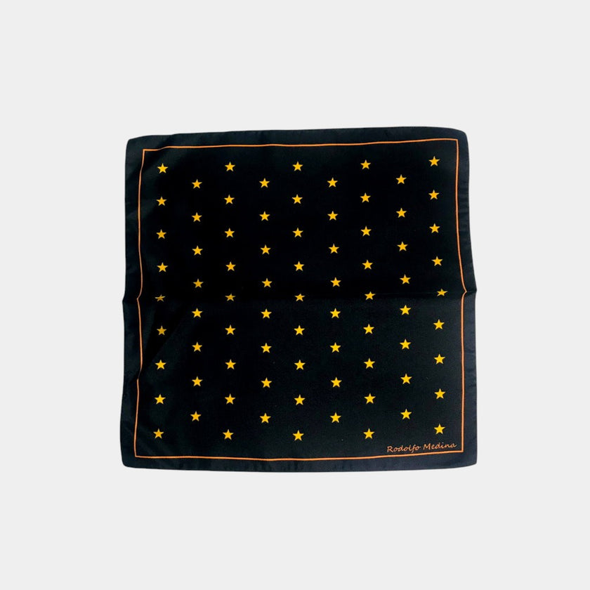 SILK STAR POCKET SQUARE - Rodolfo Medina