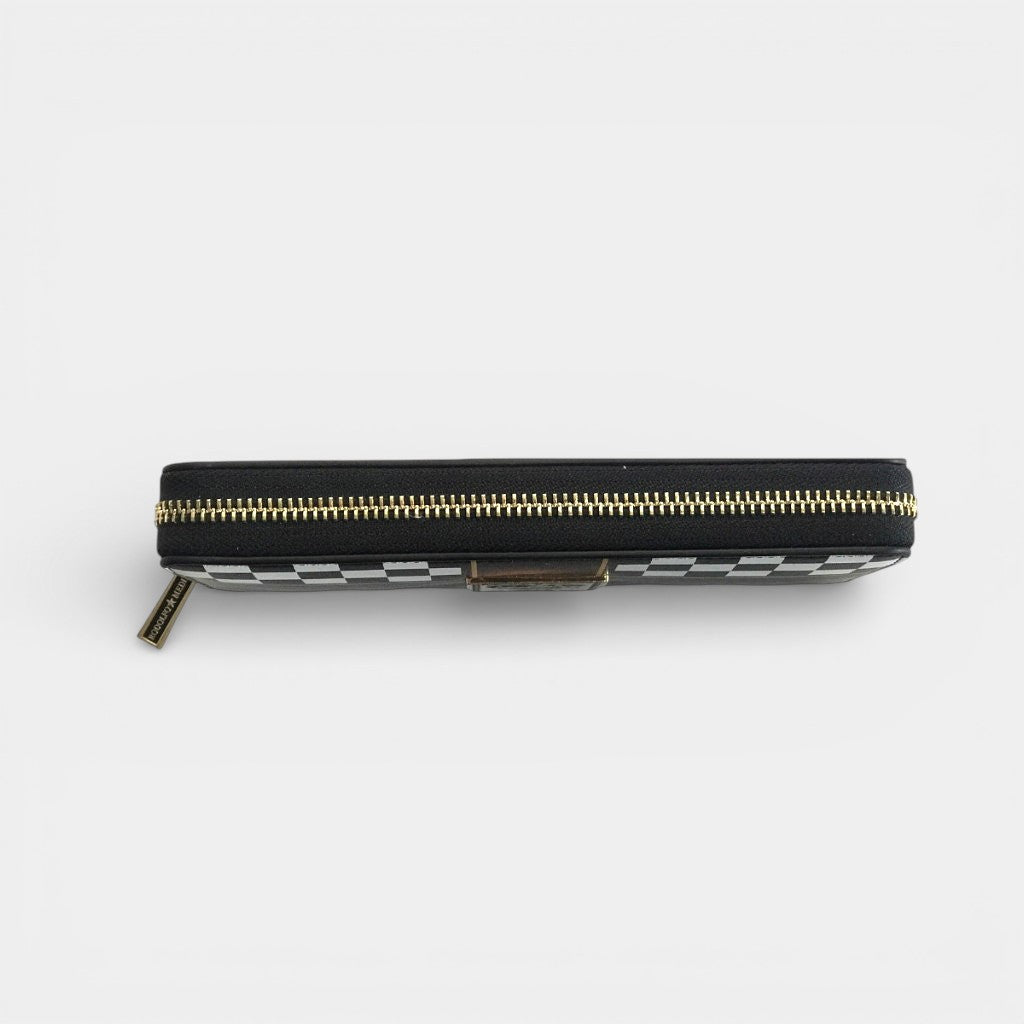 CHECKERED LUXE ZIP WALLET - Rodolfo Medina