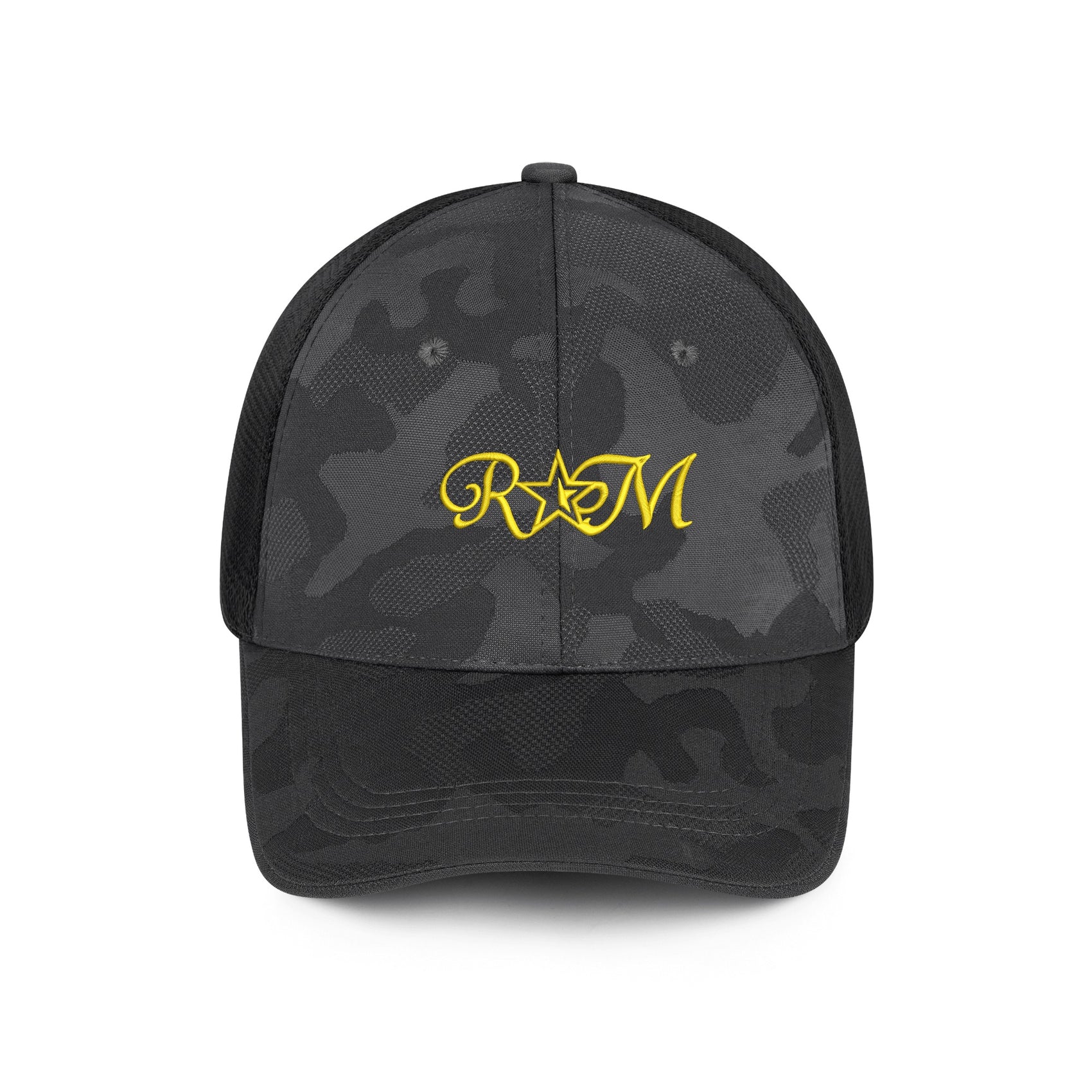 RM Embroidered Mesh Sports Camo Caps
