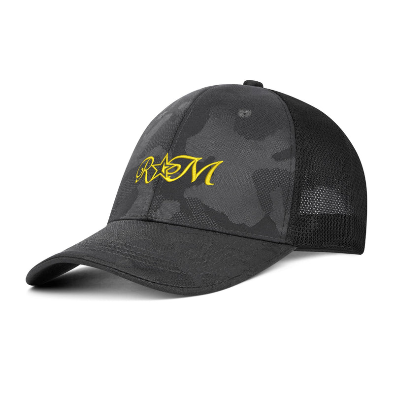 RM Embroidered Mesh Sports Camo Caps