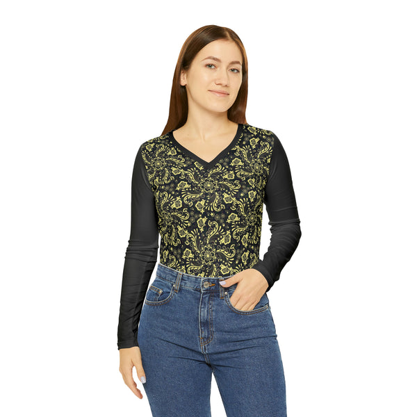 XF Women's Long Sleeve V-neck Shirt