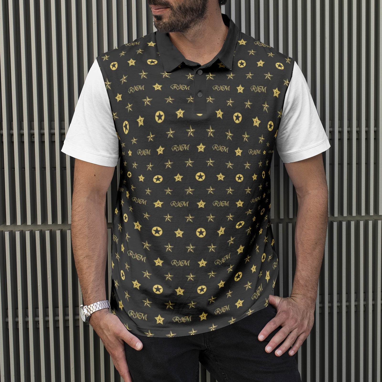 Men's All-Over Print Polo Shirts RODOLFO MEDINA 