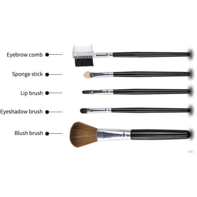 RM 5 Pcs Makeup Brush Set RODOLFO MEDINA 