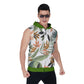 RM All-Over Print Men's Zipper-Up Sleeveless Hoodie RODOLFO MEDINA 