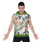 RM All-Over Print Men's Zipper-Up Sleeveless Hoodie RODOLFO MEDINA 