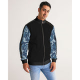 RM BLU  Men's Stripe-Sleeve Track Jacket RODOLFO MEDINA 
