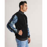 RM BLU  Men's Stripe-Sleeve Track Jacket RODOLFO MEDINA 
