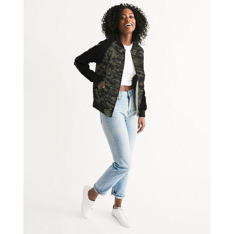RM Camo 1 Women's Bomber Jacket RODOLFO MEDINA 