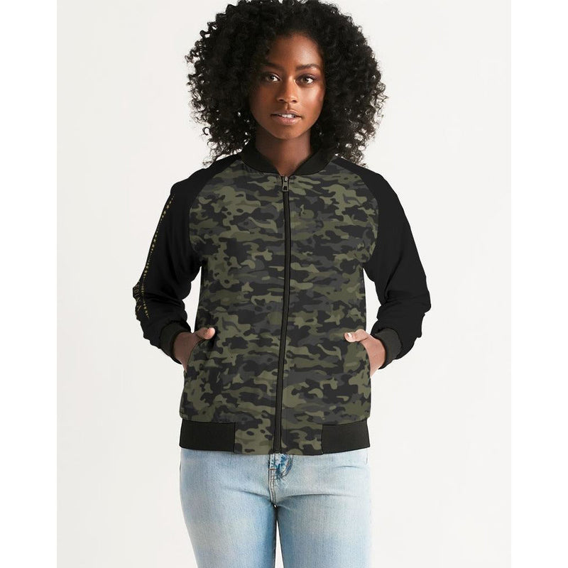 RM Camo 1 Women's Bomber Jacket RODOLFO MEDINA 