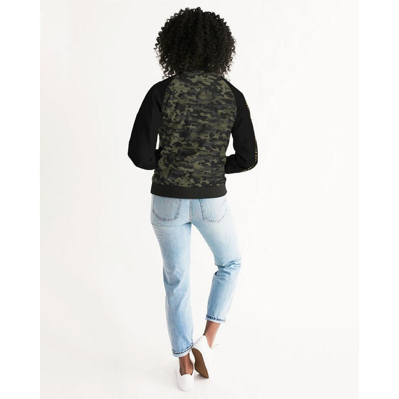 RM Camo 1 Women's Bomber Jacket RODOLFO MEDINA 