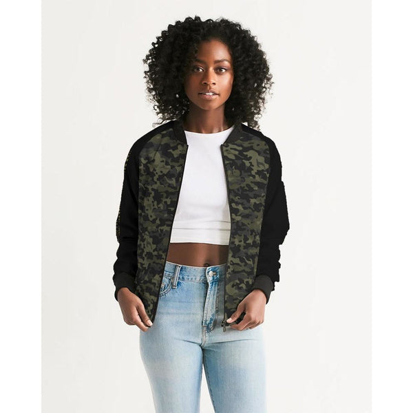 RM Camo 1 Women's Bomber Jacket RODOLFO MEDINA 