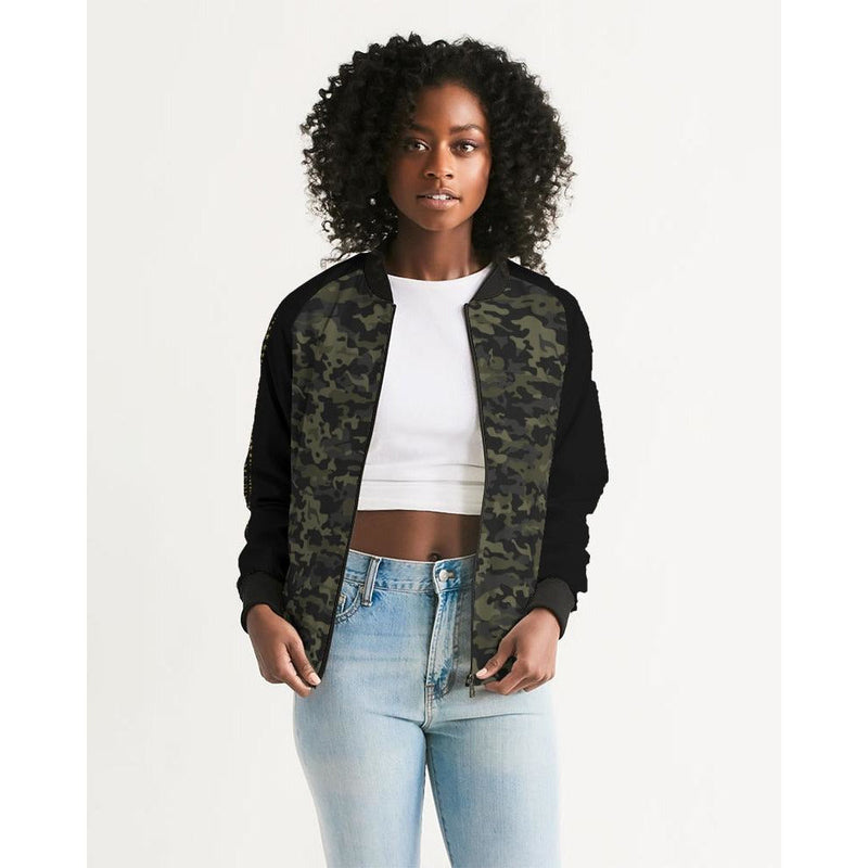 RM Camo 1 Women's Bomber Jacket RODOLFO MEDINA 