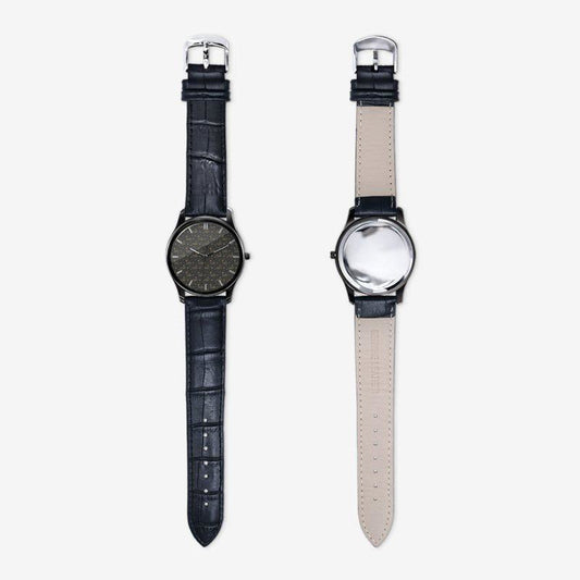 RM Classic Fashion Unisex Print Black Quartz Watch RODOLFO MEDINA 
