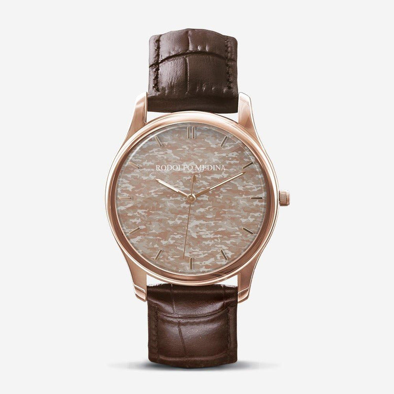 RM Classic Unisex  Golden Quartz Watch RODOLFO MEDINA 