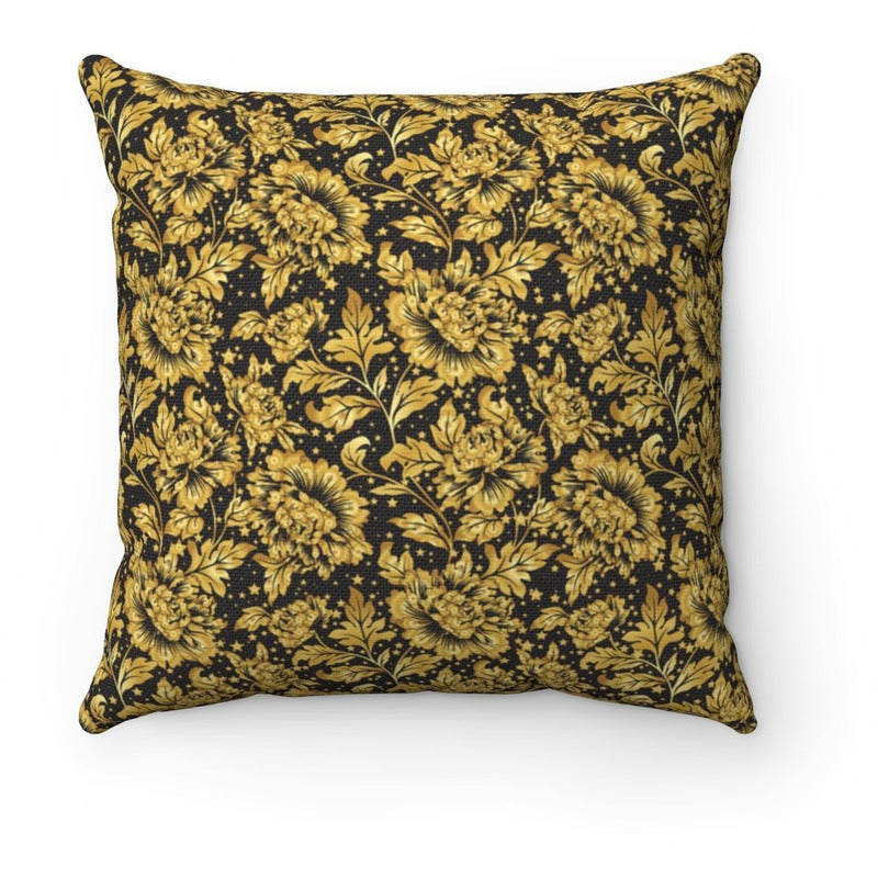 RM Floral Spun Square Pillow RODOLFO MEDINA 