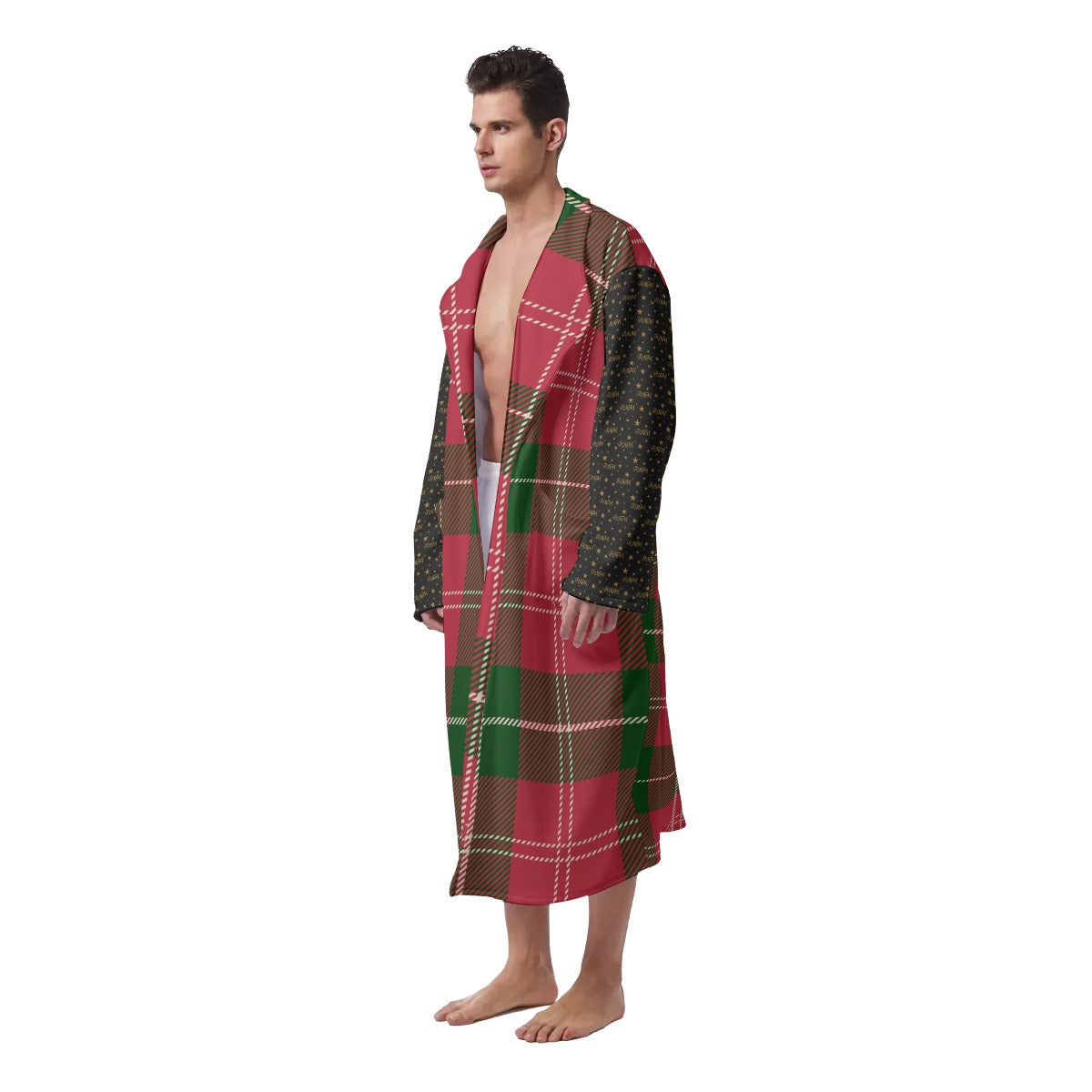 RM Holiday All-Over Print Men's Robe RODOLFO MEDINA 