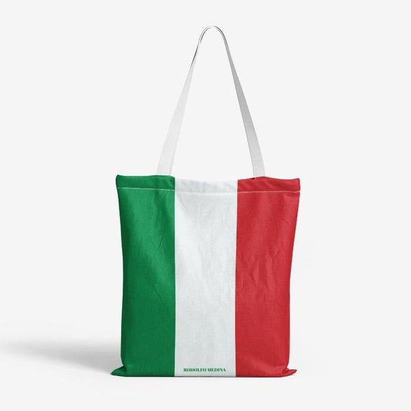 RM Italy Heavy Duty and Strong Natural Canvas Tote Bags RODOLFO MEDINA 