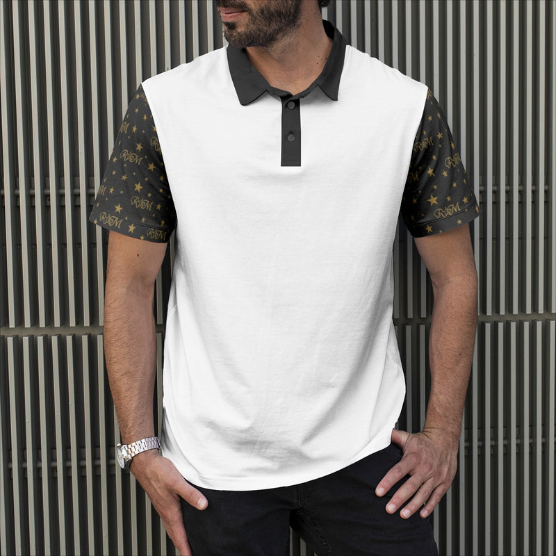 RM Men's All-Over Print Polo Shirts RODOLFO MEDINA 