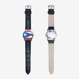 RM PR Classic Fashion Unisex Print Black Quartz Watch RODOLFO MEDINA 