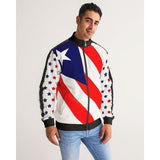 RM PR flag Men's Stripe-Sleeve Track Jacket RODOLFO MEDINA 